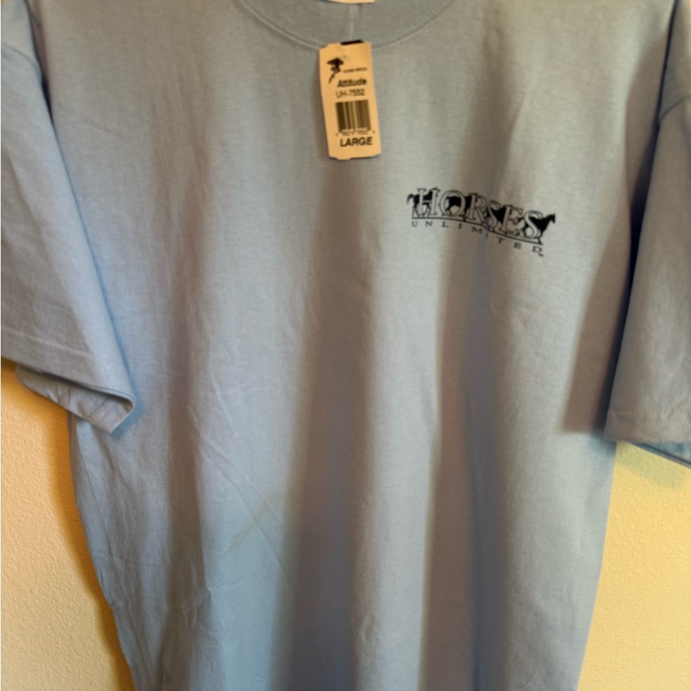 Hanes Light Blue Short Sleeve Tee